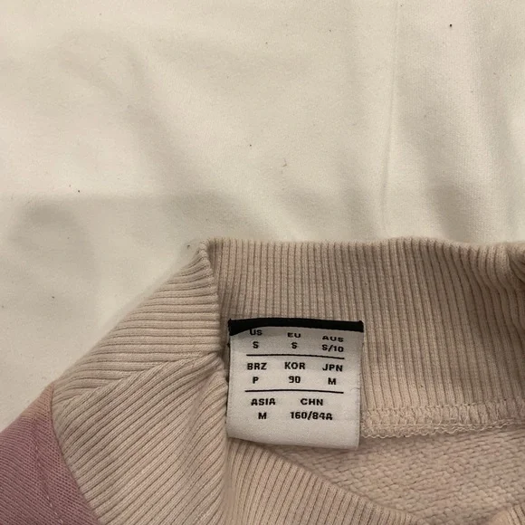 New Balance Women's Pink and Cream Camouflage Sweatshirt - Picture 8 of 10